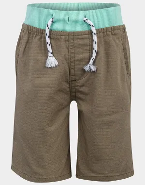 Baby Boys Sage Cotton Elasticated Waist Relaxed Fit Jersey Shorts